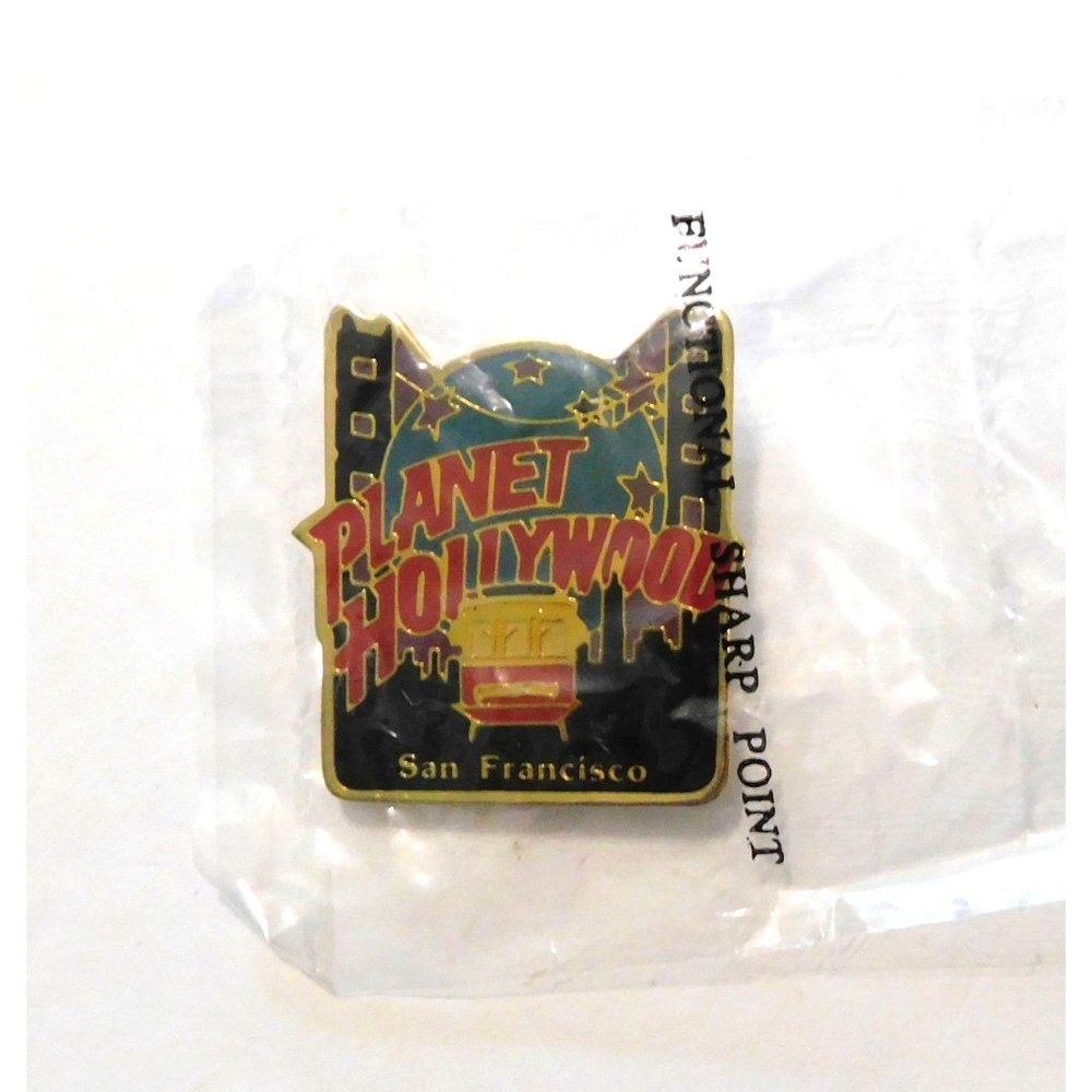 Planet Hollywood San Francisco Collectible Pin Enamel Metal 1.25 Inch New Sealed